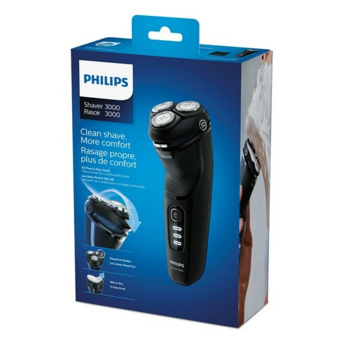 Philips Shaver Series 3000 S3233/52 Afeitadora en Seco/Mojado