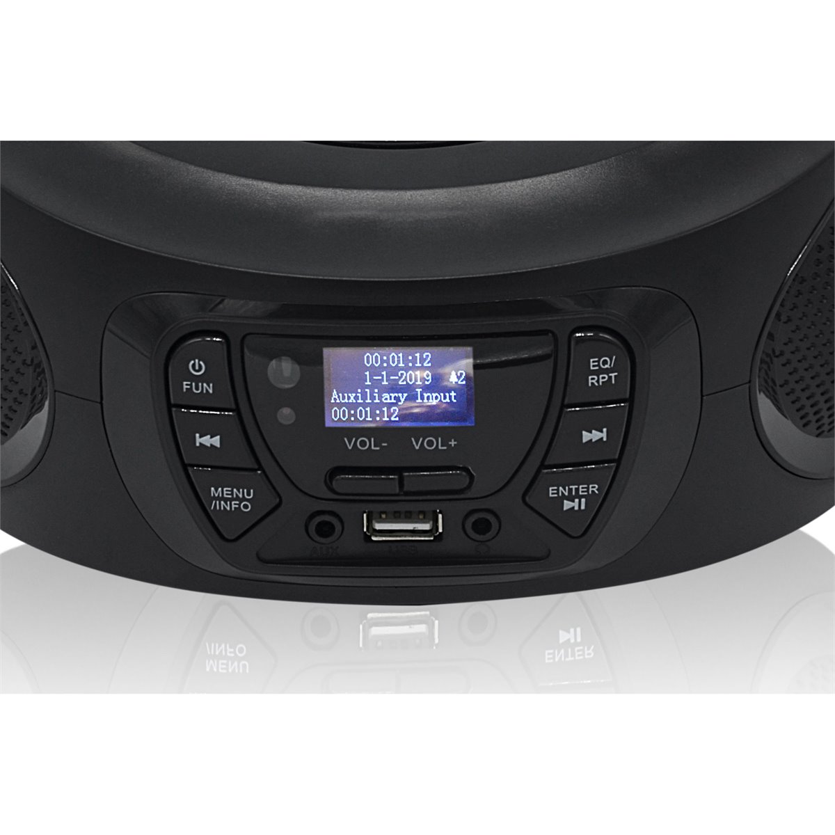 Roadstar CDR-375D+/BK Radio Portátil DAB DAB+ FM, Reproductor CD-MP3, USB,  AUX-IN, Mando a Distancia, Reloj Alarma, , Negro - Conforama