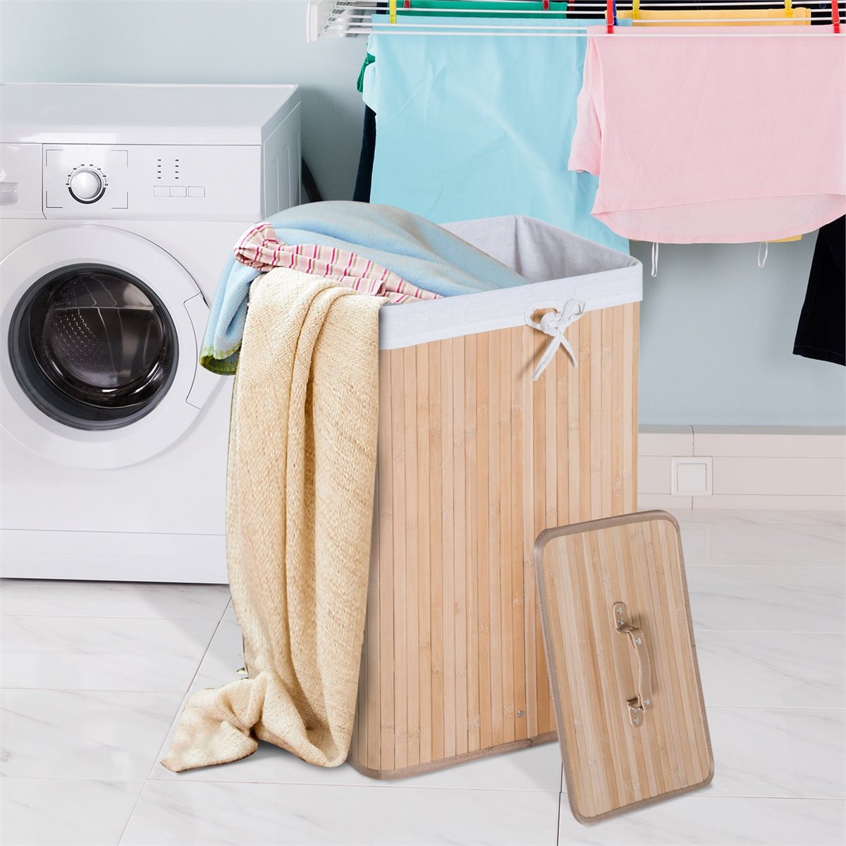 Cesta de lavandería plegable para montar en la pared, cesta plegable para  ropa sucia con asas para baño, dormitorio y lavandería (tamaño mediano) :  : Hogar y cocina