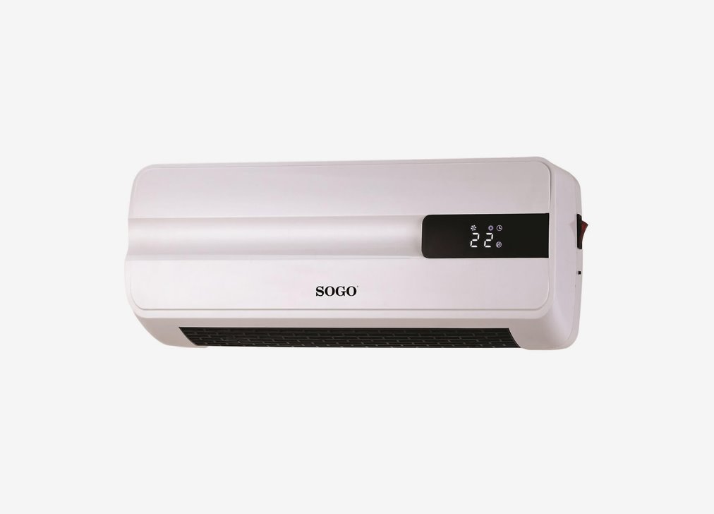 Homcom Calefactor Baño De Pared 1000/2000w Con Mando A Distancia Blanco