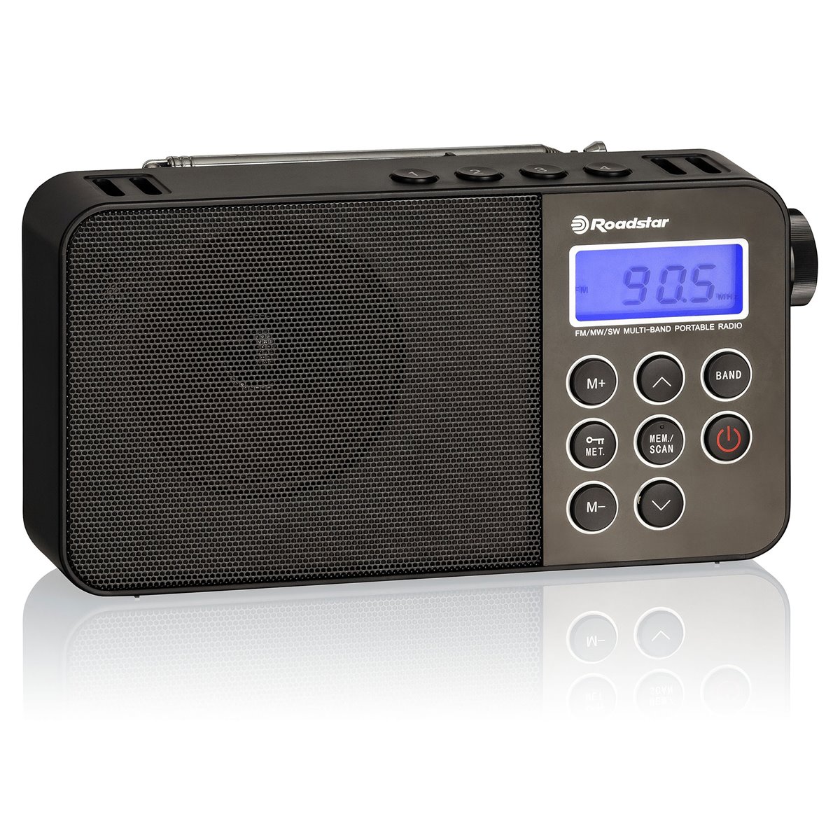 Roadstar TRA-300D+BK Radio Portátil Digital DAB/DAB+/FM, Funciona a Red /  Pilas