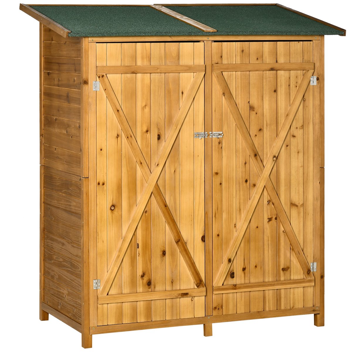 Caseta para herramientas jardín - mueble de terraza de madera