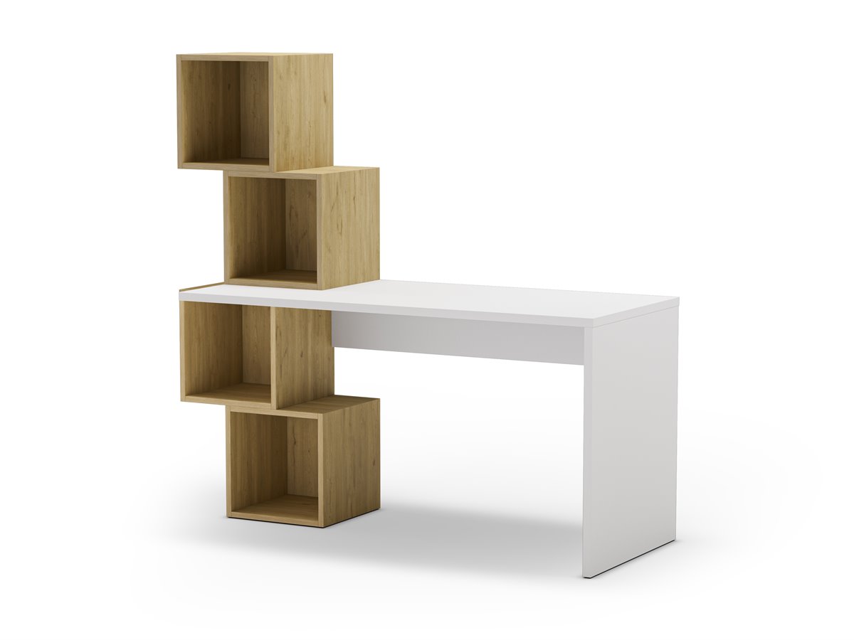  Muebles de oficina modulares - Escritorio con estación de  trabajo con alimentación 53H : Productos de Oficina