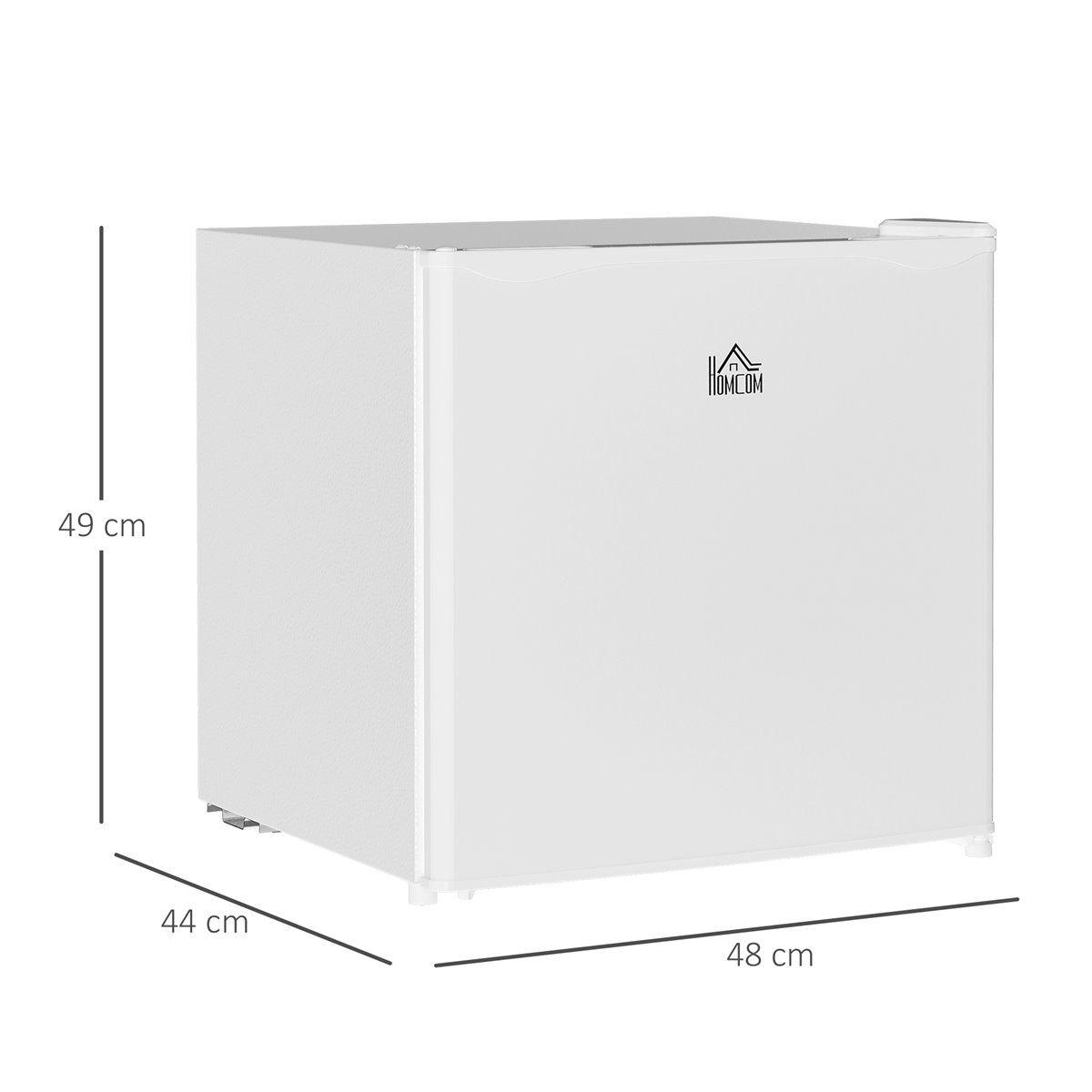 Mini refrigerador 91L con nevera pequeña HOMCOM 47,5x44.2x84cm