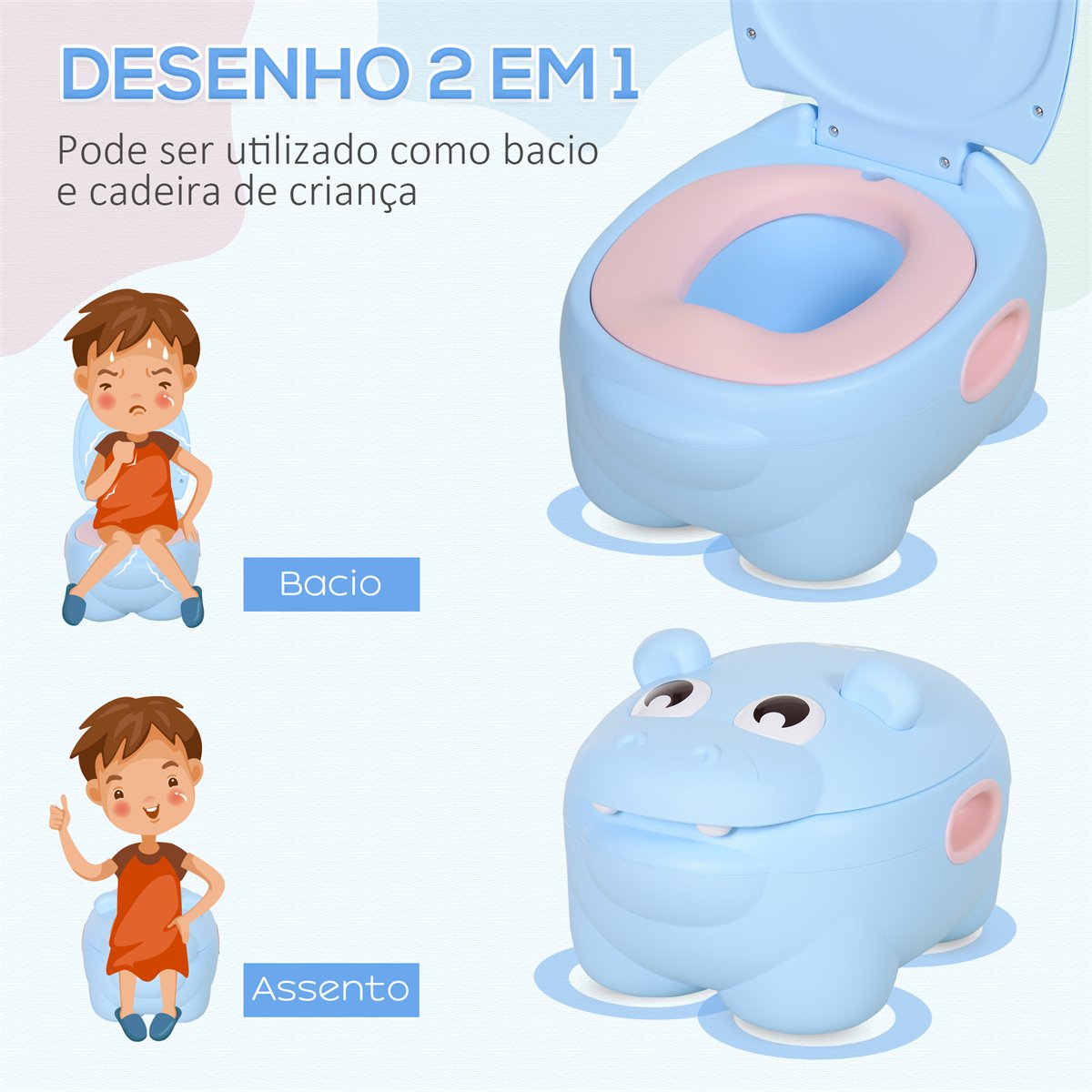 Orinales Infantiles para Niños, Orinales Inodoro Infantiles Orinal Urinal  Bebe, WC Niños Fácil de Limpiar para El Entrenamiento Del Bebé