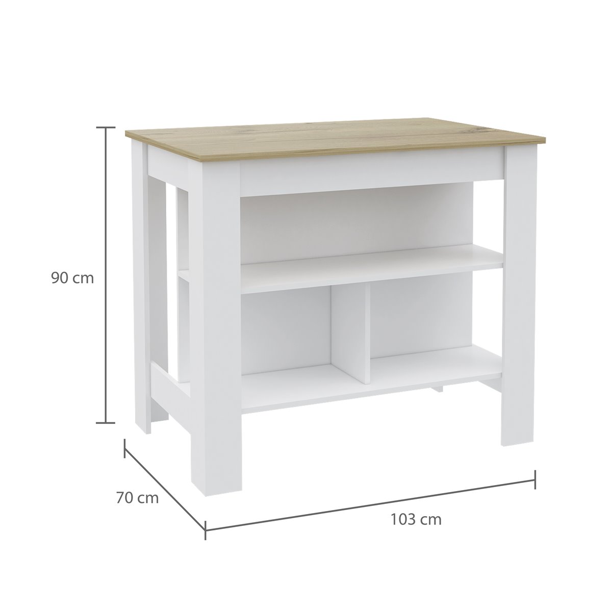 Conjunto Linea Z Cocina, Mueble Auxiliar Para Microondas Z-65 +