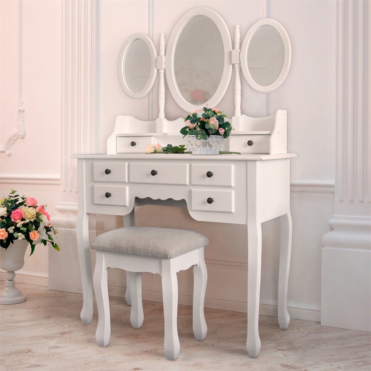 Las mejores ofertas en Tocador de dormitorio Sin Marco/Espejo de mesa  espejos para decoración del hogar