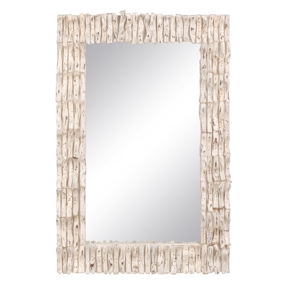 Espejo de pared madera clara ⌀ 60 cm FIRMINY 