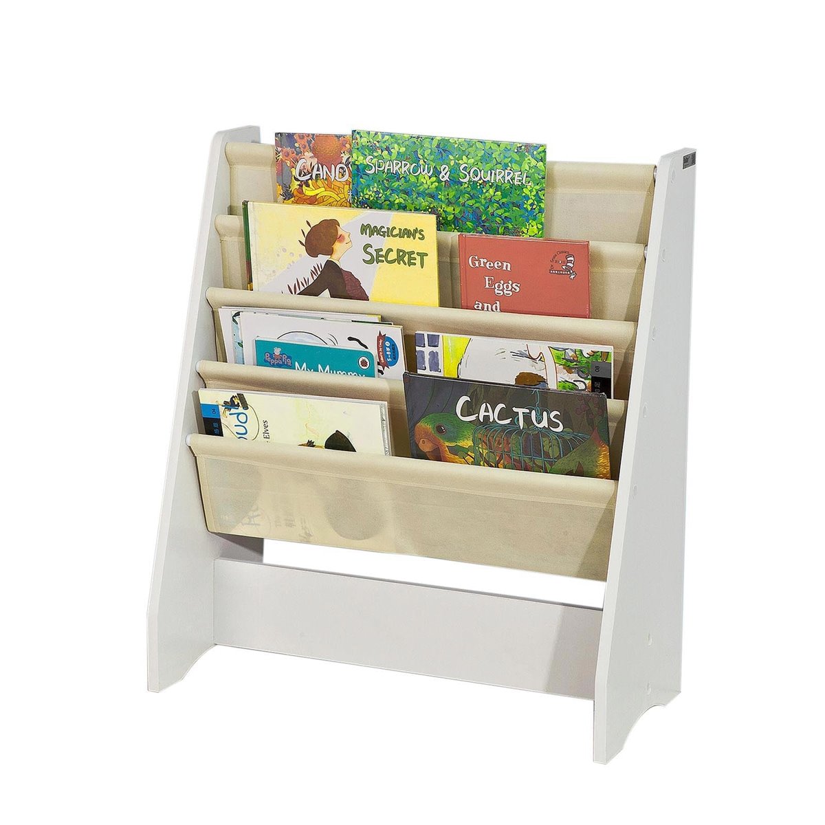 Librería Infantil para Niños con 3 Estanterías, Estantería Estándar Infantil,Blanco,H80cm,KMB01-W  SoBuy ES