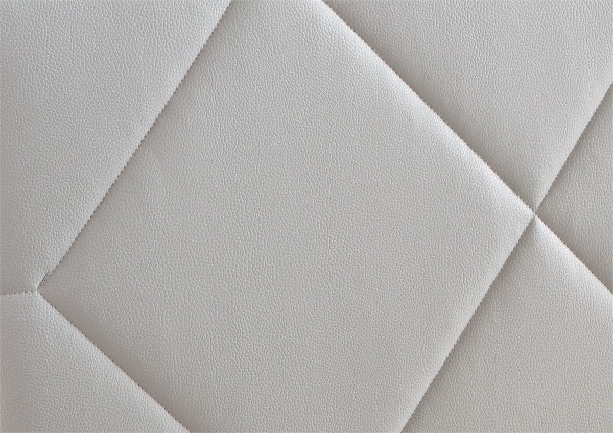 Cabecero Tapizado VERSALLES para Cama 140 ado Polipiel Blanco ( 145 x 50 x  7 cm)