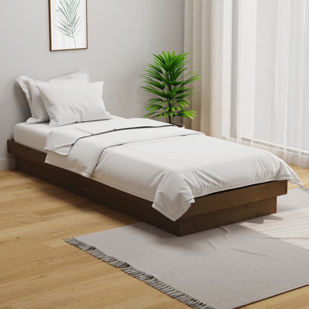 Estructura de cama madera maciza individual 90x190 cm - Conforama