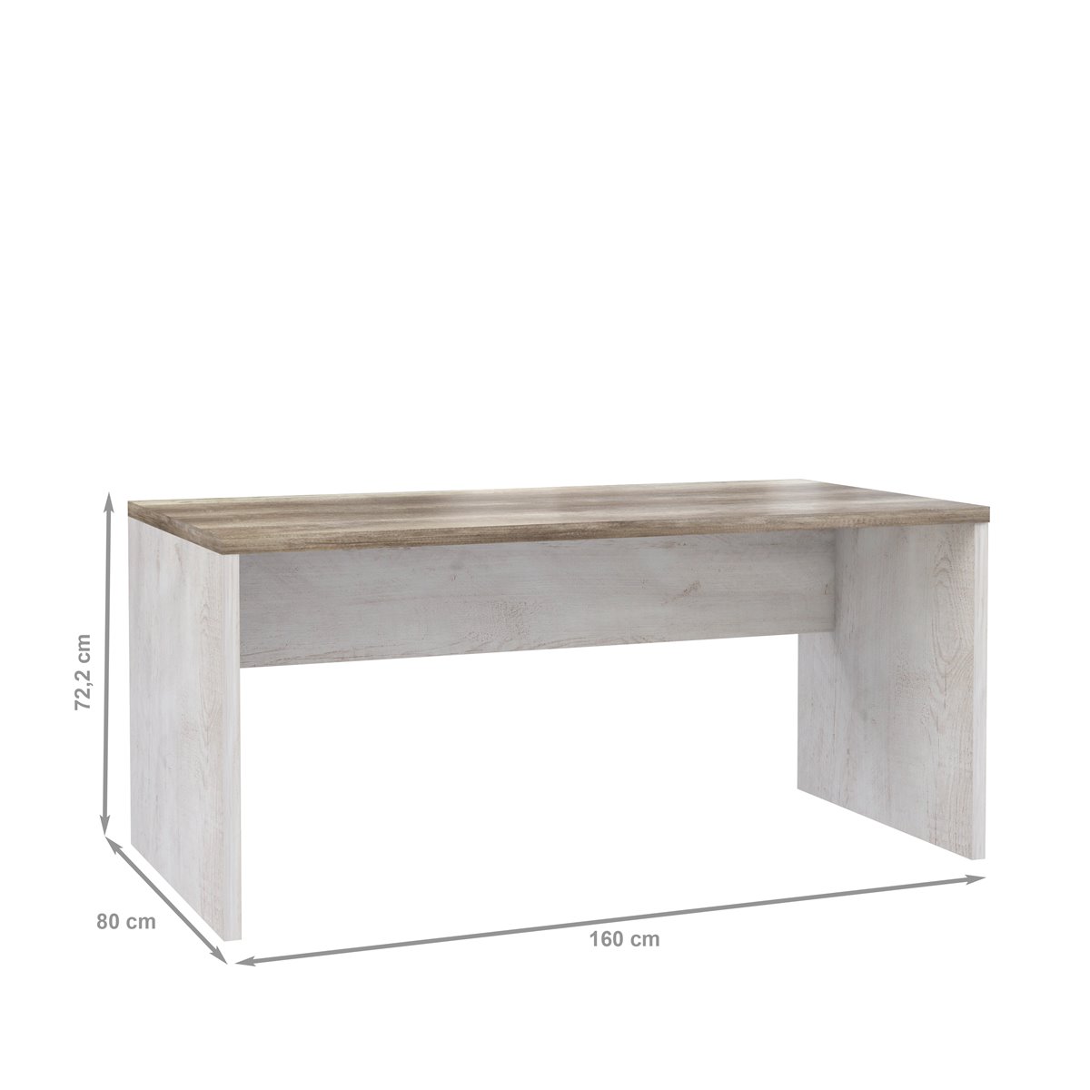 Mesa de escritorio 160cm con textura 3D VERONA - Conforama
