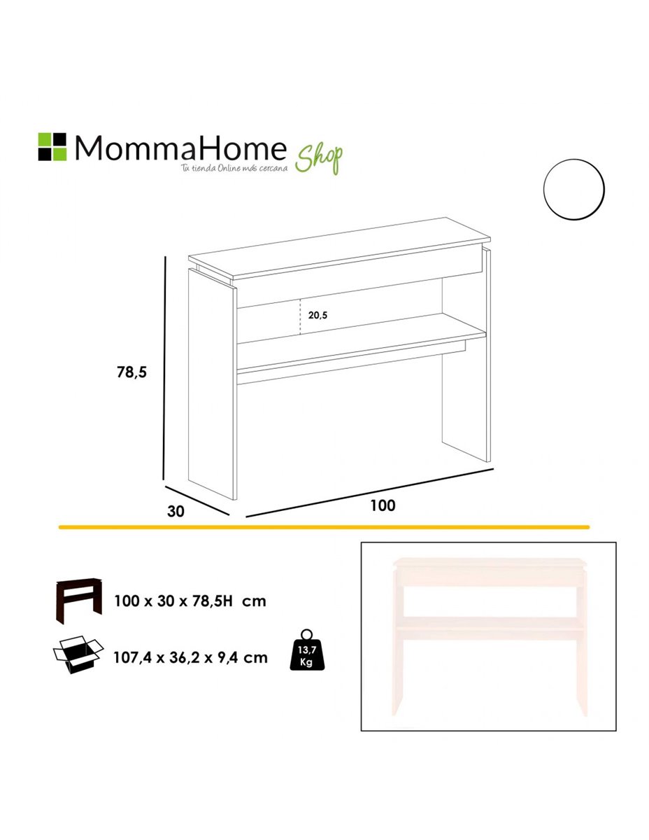 MOMMA HOME Mueble Recibidor PRICA, Mesa de Consola Recibidor