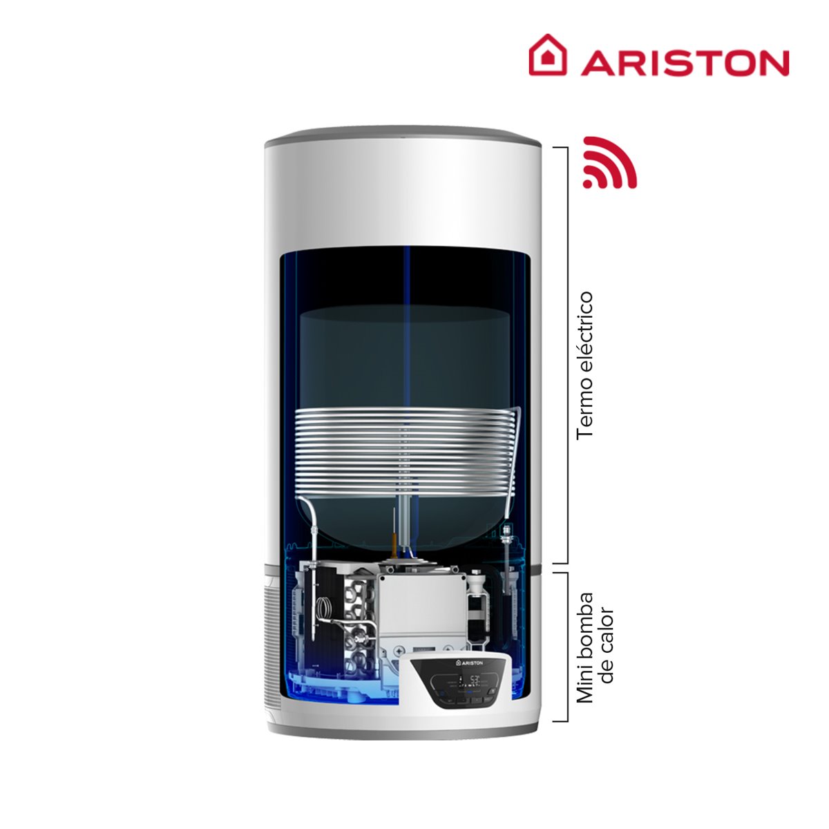 Calentador de agua eléctrico Ariston LYDOS Híbrido 80 Litros WIFI