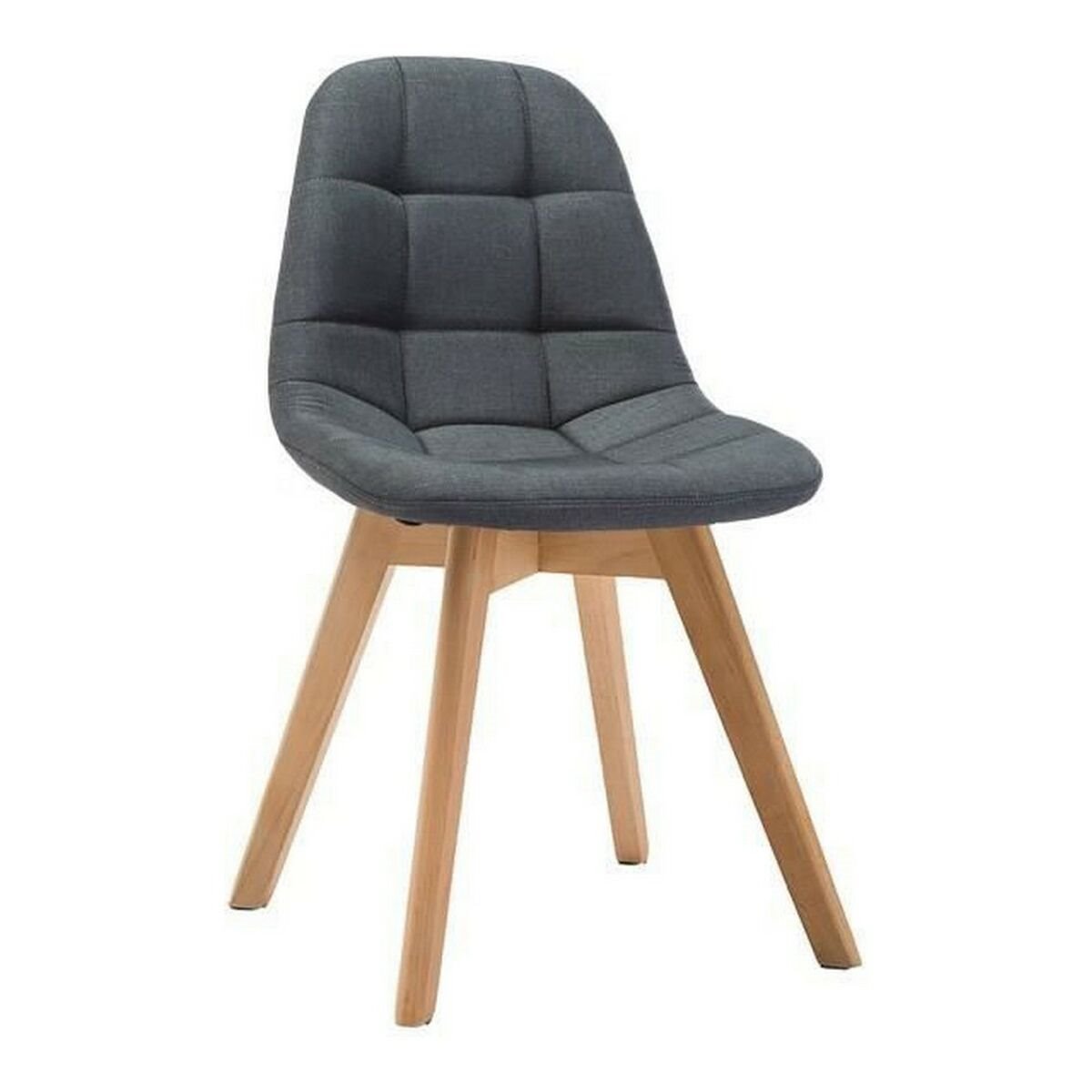 Pack 4 sillas de comedor Hall Marrón, Gris 44,5 x 84 x 54,5 cm - Conforama