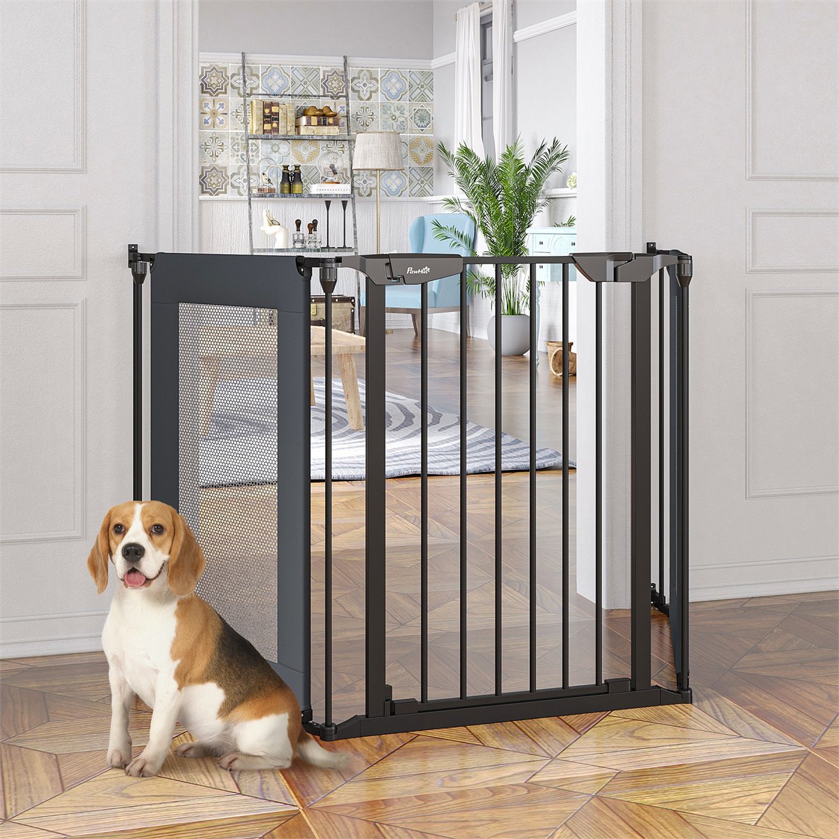 Puerta De Seguridad Para Perros Y Gatos Barrera De Malla Transpirable  Mascotas 