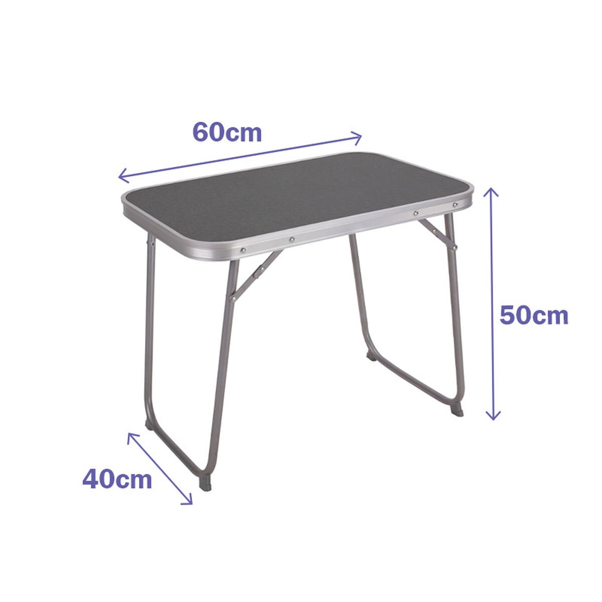 Mesa Plegable Aktive 70 x 70 x 50 cm Acero  Mesa plegable, Mesas, Mesa  redonda plegable