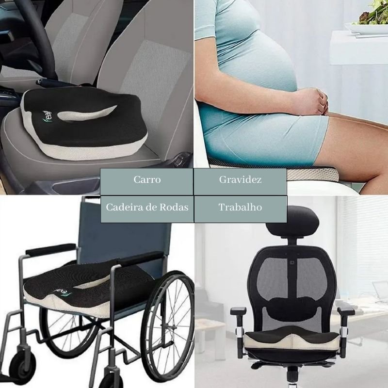 Cojín de silla de gel premium + espuma viscoelástica, cojín de asiento para  conducir, cojín de silla de oficina, gaming - cojines de silla