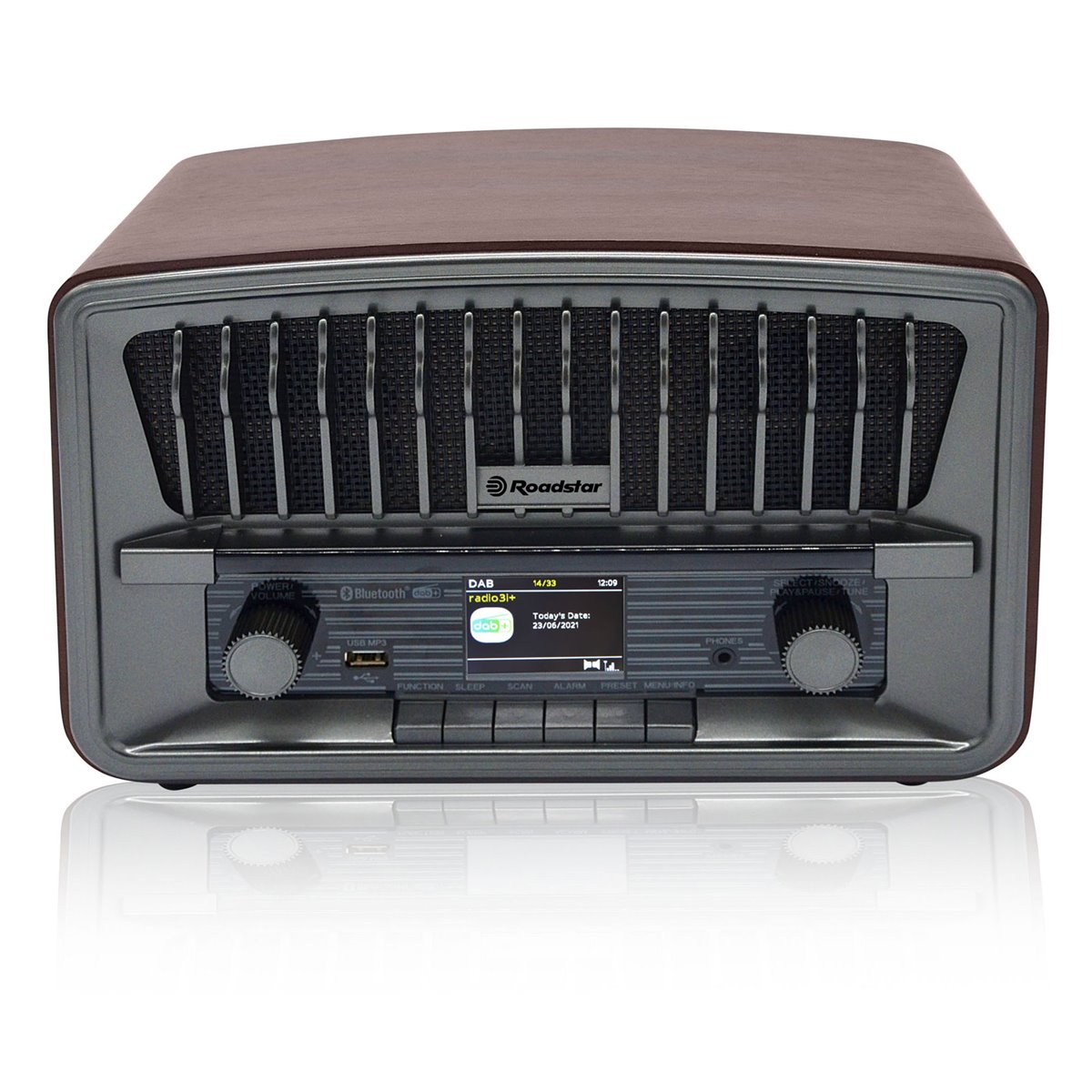 Roadstar CLR-700 Qi Radio Reloj Despertador Digital PLL FM, Cargador  Inalámbrico Móvil Smartphone con Tecnología QI, , Negro - Conforama