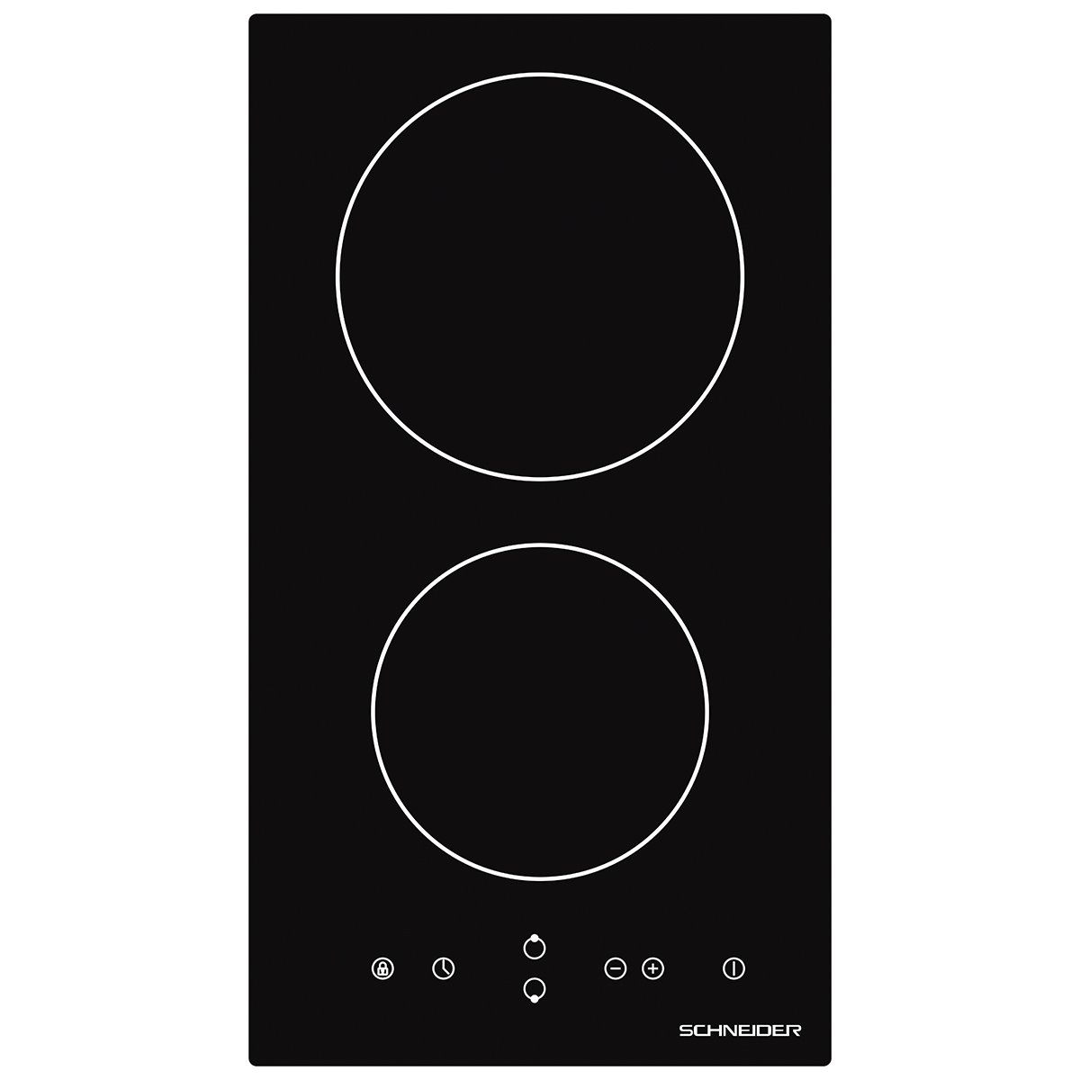 Placa de inducción SCHNEIDER SCDI30N1 Integrable 2 fuegos Touch control  30cm 3500W - Cocina - Los mejores precios