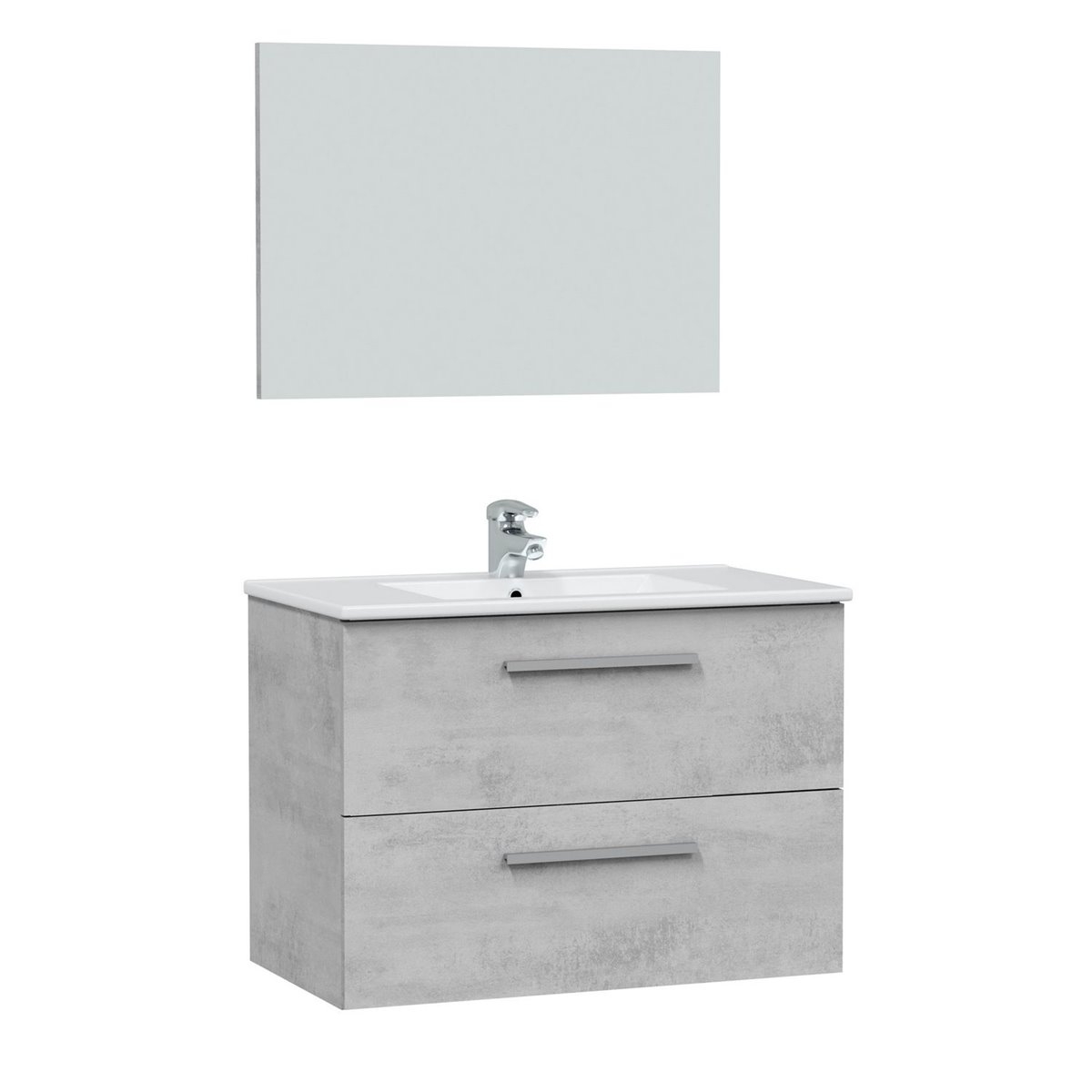 Mueble baño Devin 3 cajones espejo, sin lavabo, Nordik - Conforama