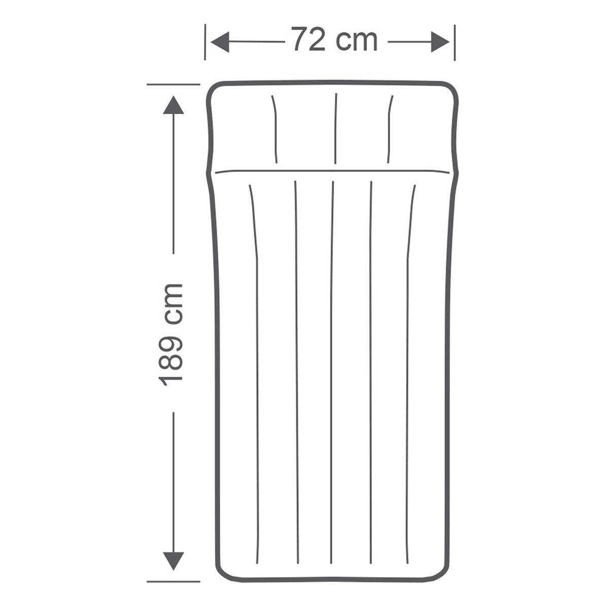 Colchón hinchable 72X189X20cm. - Conforama