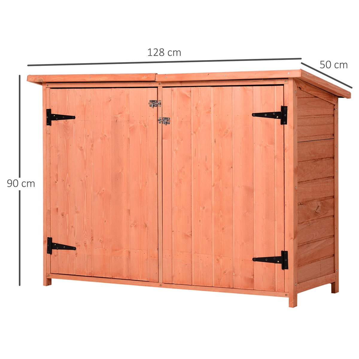 Caseta armario para jardín - mueble de terraza de madera, armario exterior  para trabajos de jardinería, armario
