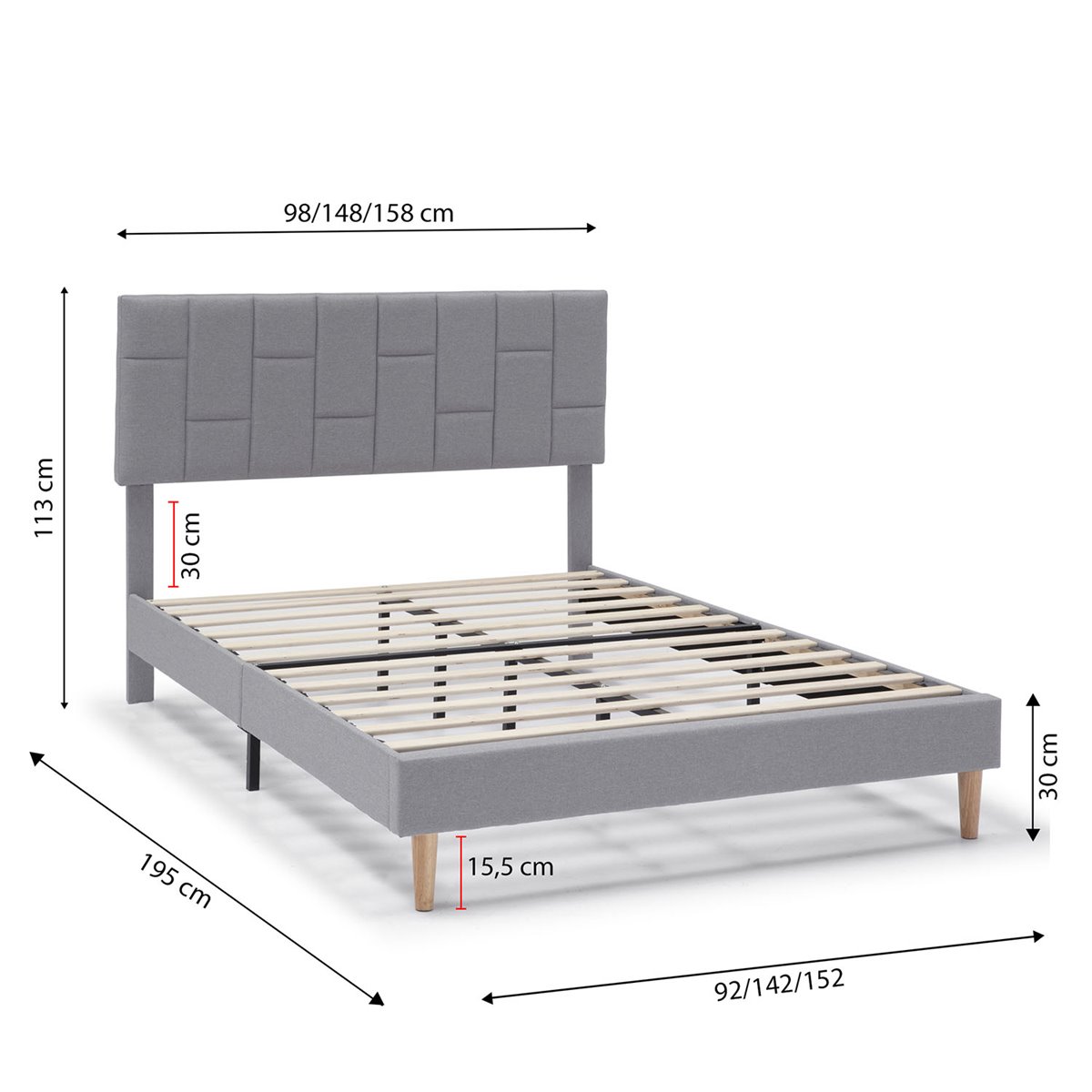 Estructura para cama de 150 cm VIENA I