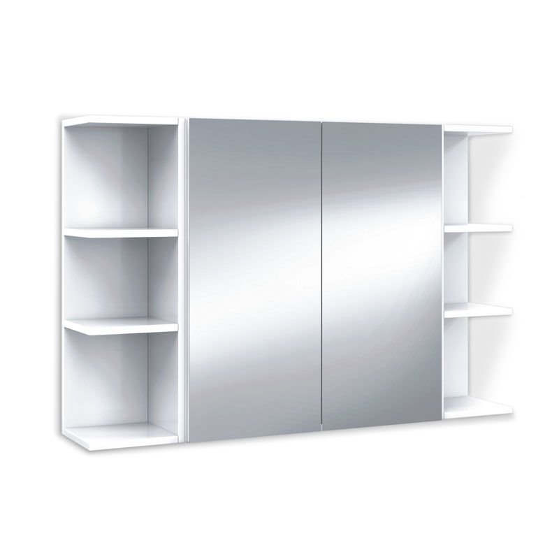 Armario 2 puertas con espejo Camerino blanco 65x60x21 cm - Embargosalobestia