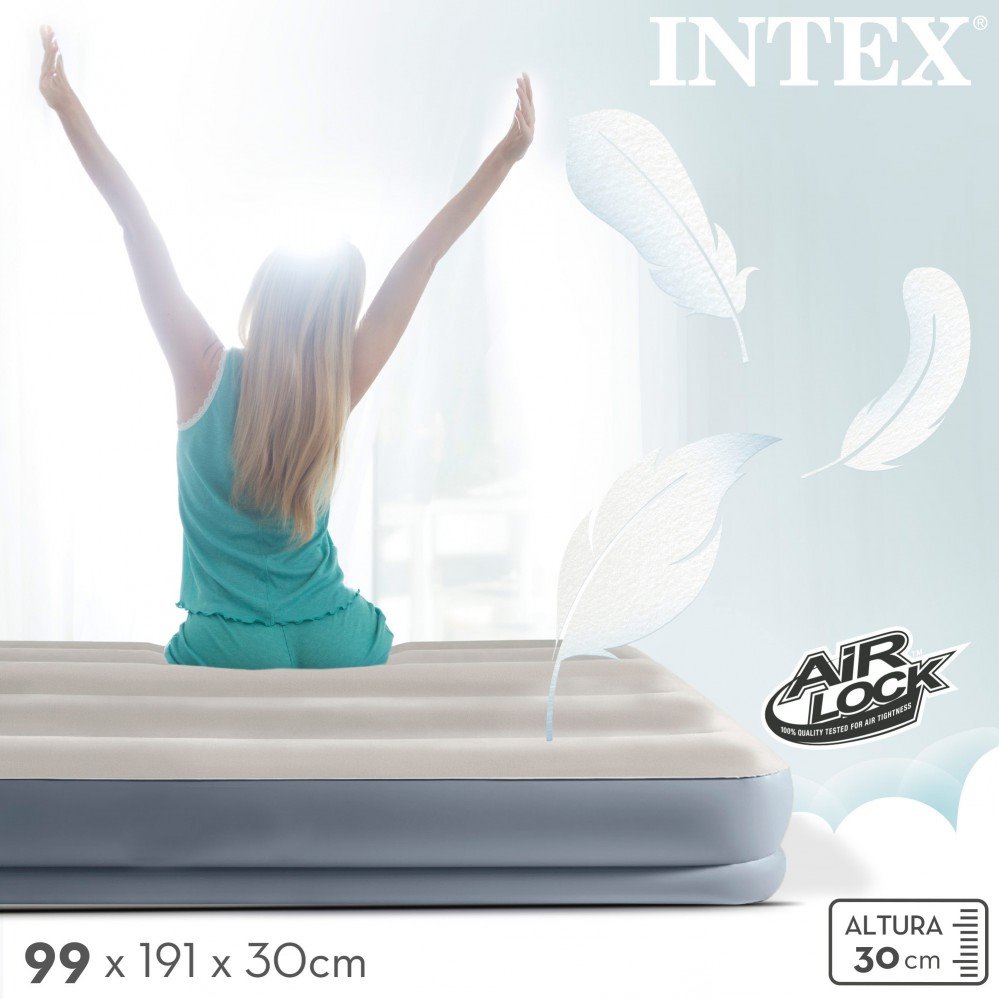 INTEX Dura-Beam Standard Pillow Rest MIDRISE, Colchón Hinchable