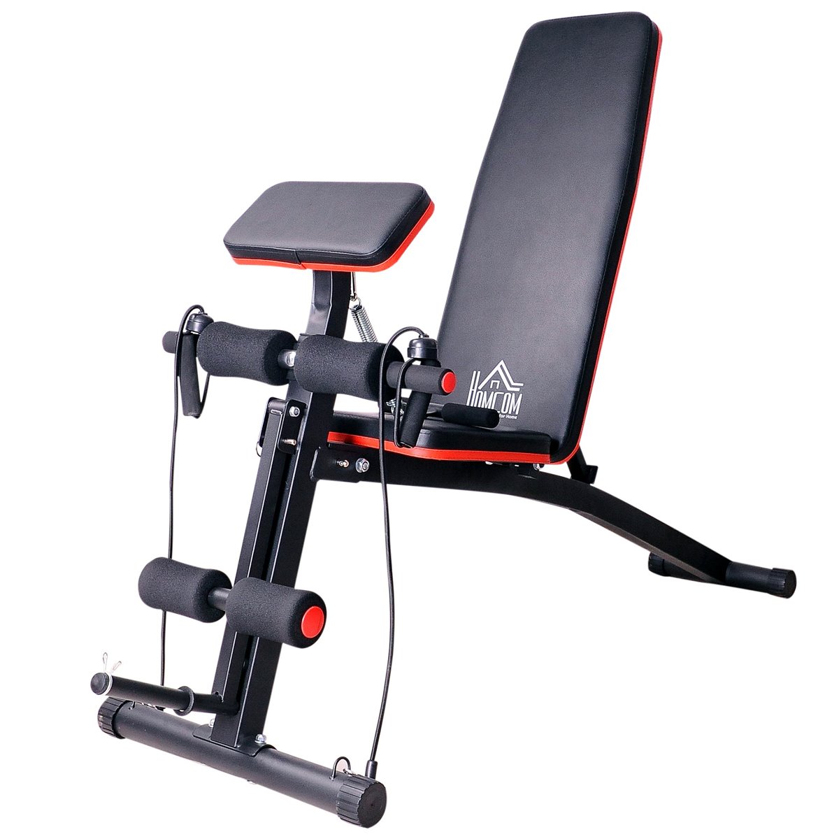 Homcom Banco de Musculación Banco de Pesas Maquina de Fitness Entrenar  Musculos 165x68x114cm con Respaldo…