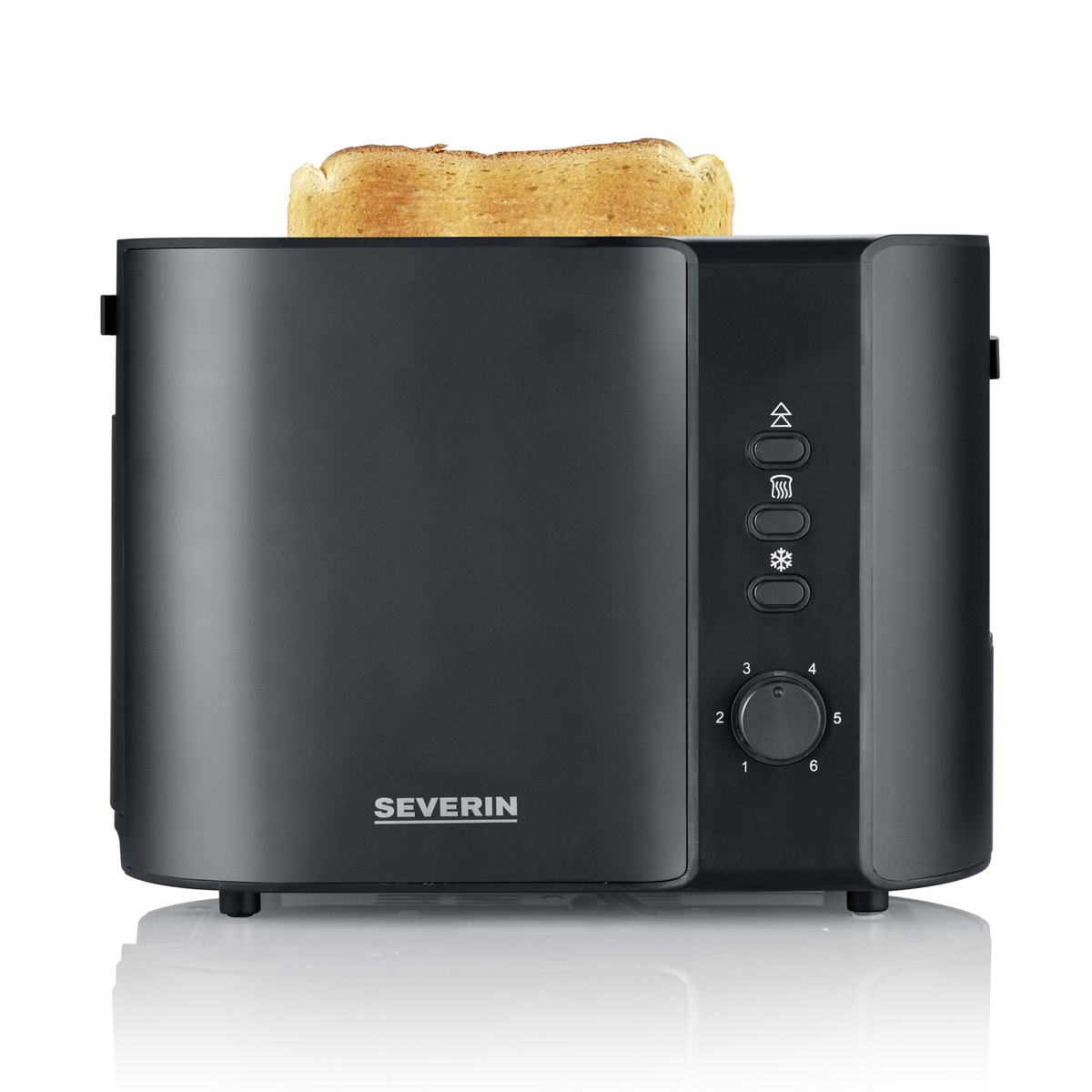 SEVERIN - Tostadora automática, tostador con accesorio para pan, tostador  de acero inoxidable para tostar, descongelar y calentar, 800 W, Negro mate  AT 9552 - Conforama