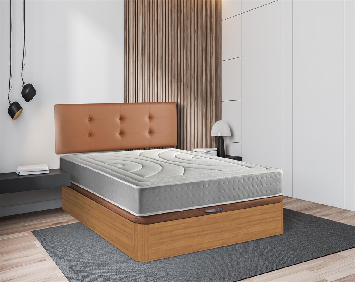 Canapé abatible, gran capacidad y alta durabilidad, cerezo, 135x200 Storage  bed