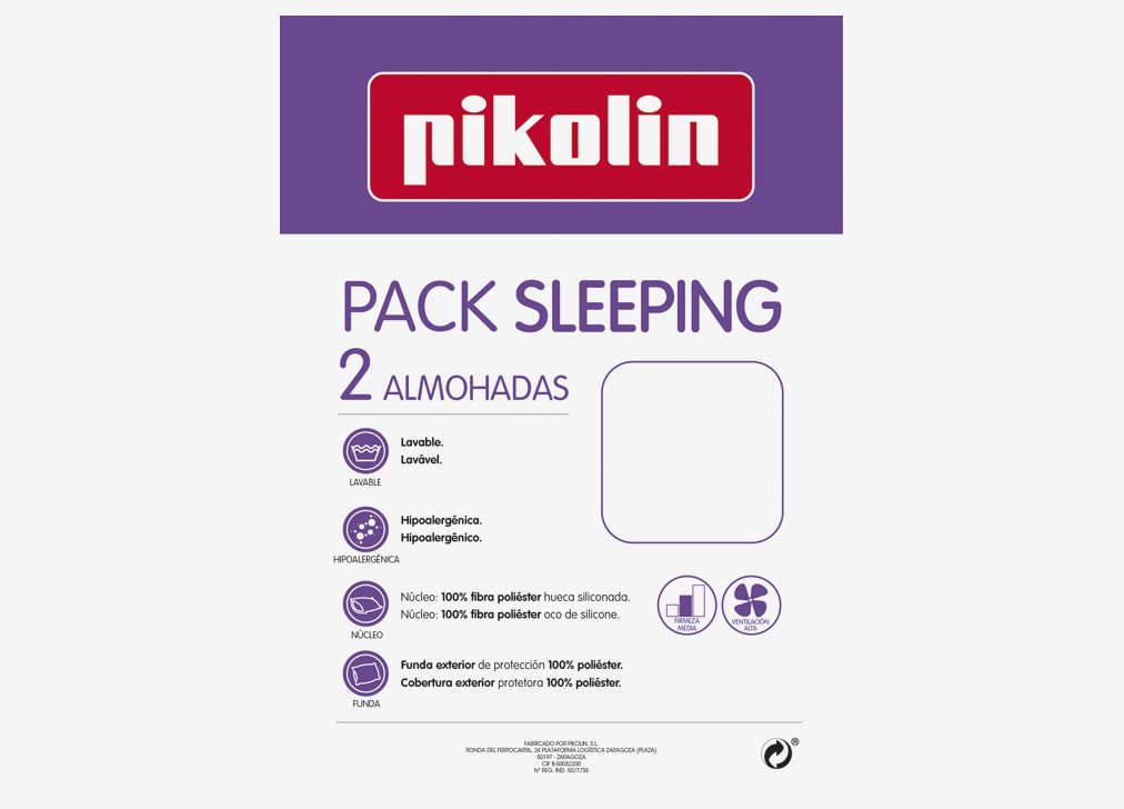 Pack 2 almohadas 70cm VISCOSILK - Conforama
