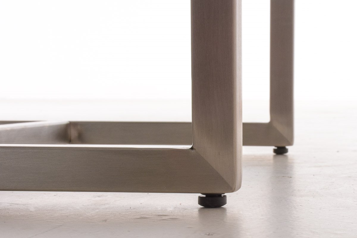 Taburete bajo Font de cocina con patas de madera y asiento tapizado
