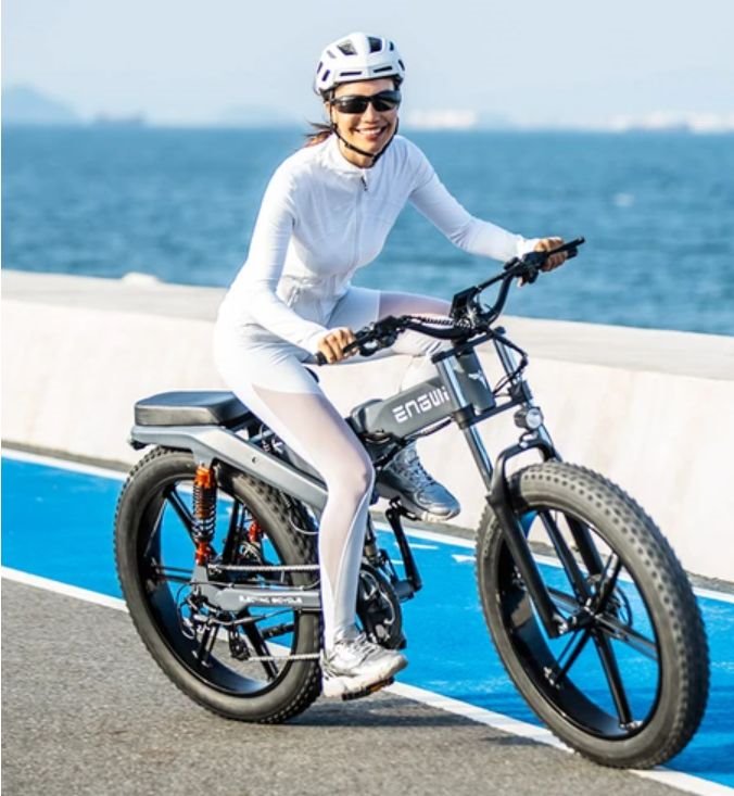 Bicicleta Eléctrica Engwe X26 19.2ah |plegable| Potencia 1000w | Autonomía  90km-gris