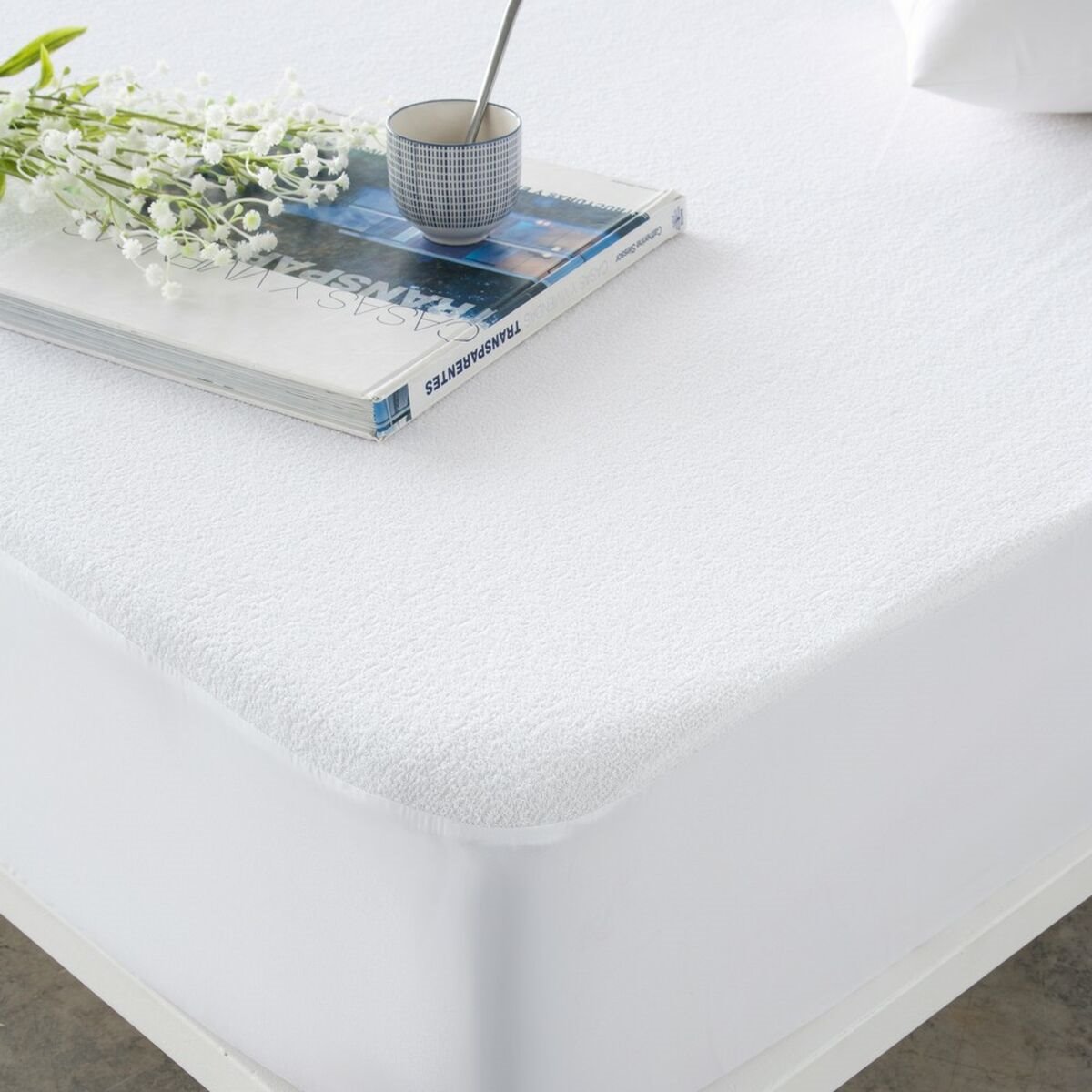 Protector de colchón antialérgico e impermeable cama de 90x190/200