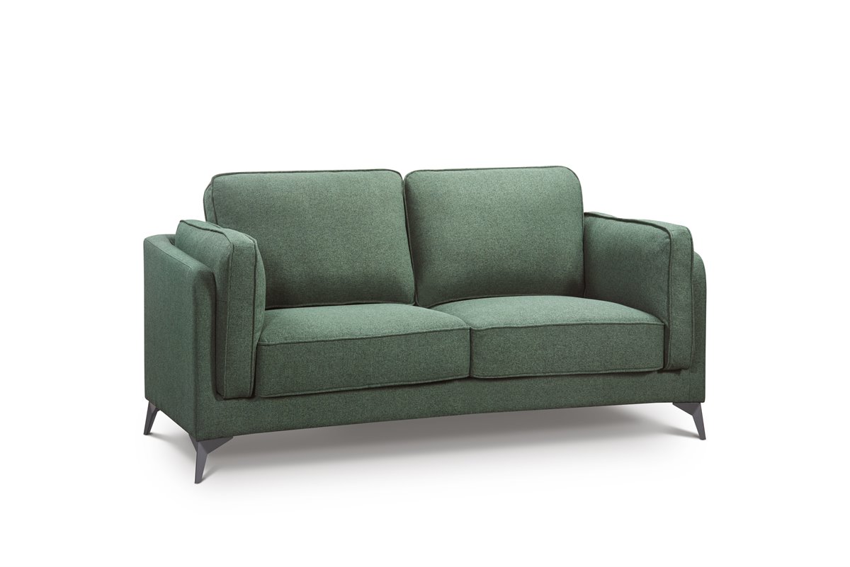Sofá de tela 2 plazas PIU color Verde Verde - Conforama