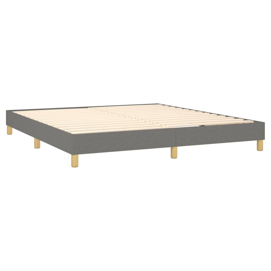 Estructura de cama box spring tela color crema 160x200 cm - Conforama