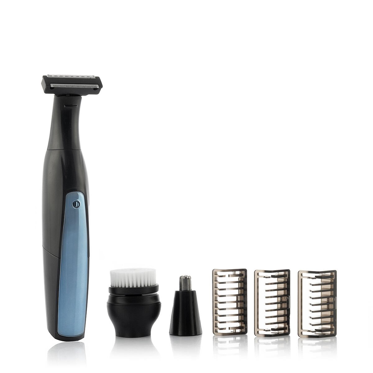 Afeitadora eléctrica para hombres, recargable rotativa para afeitar con  recortadora de nariz, recortadora de patillas, cepillo de limpieza facial