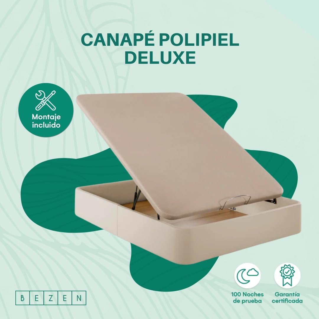 Canapé Polipiel Deluxe  BLANCO – BeZen Mattress & Health
