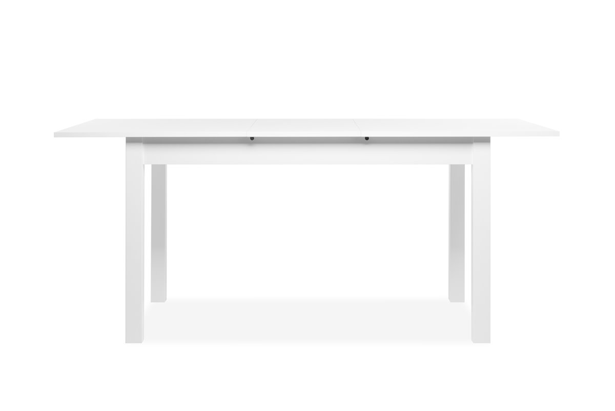 Mesa de comedor extensible COBURG 120 cm, blanca - Conforama
