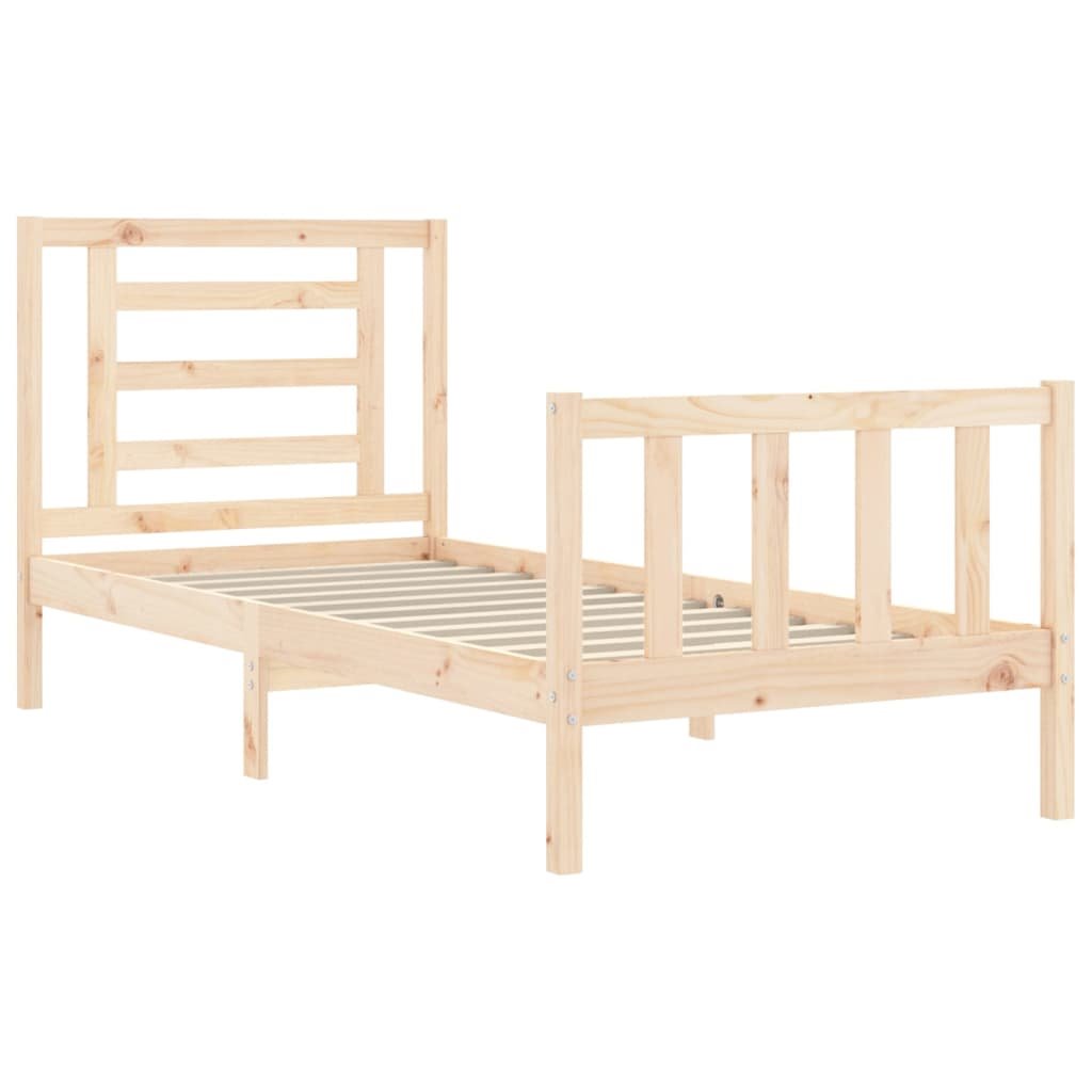 Estructura De Cama Con Cabecero Madera Maciza Conforama