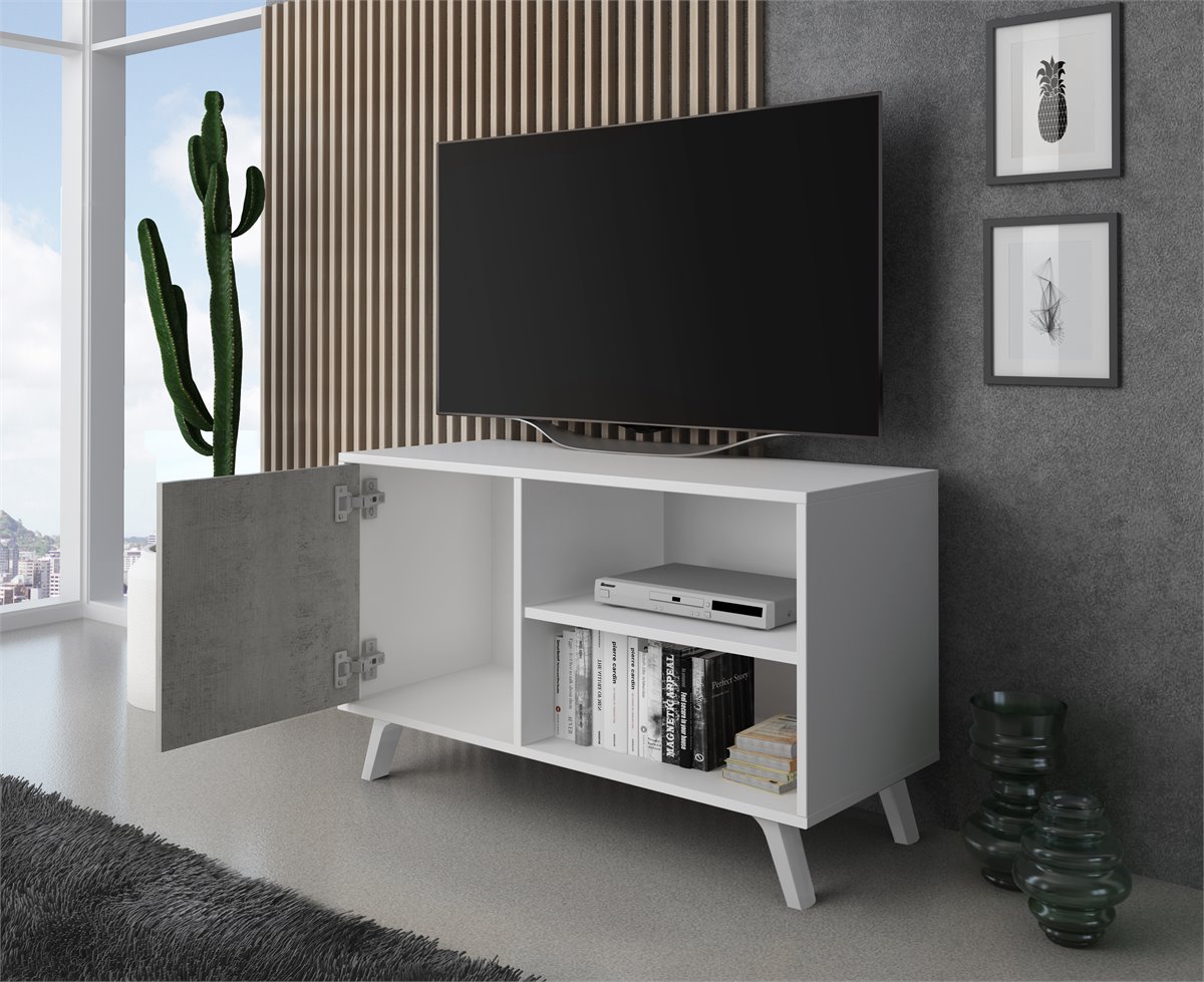 Móvel TV modular para sala de estar - 41 x 160 x 40 cm -  32/40/50/55/60/60/65/70 - 32/40/50/55/60/65/70. - Conforama