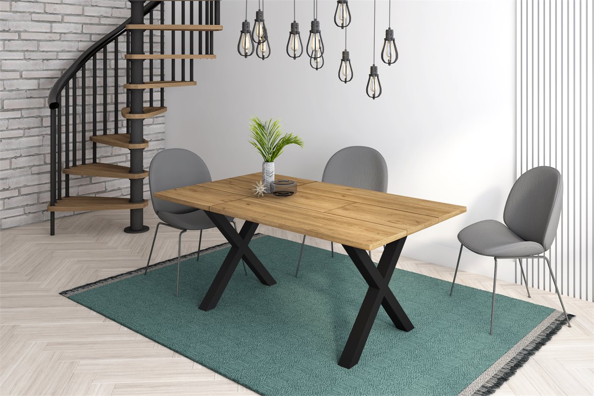Nuevo! Mesa de salón de comedor plegable creativa de madera maciza