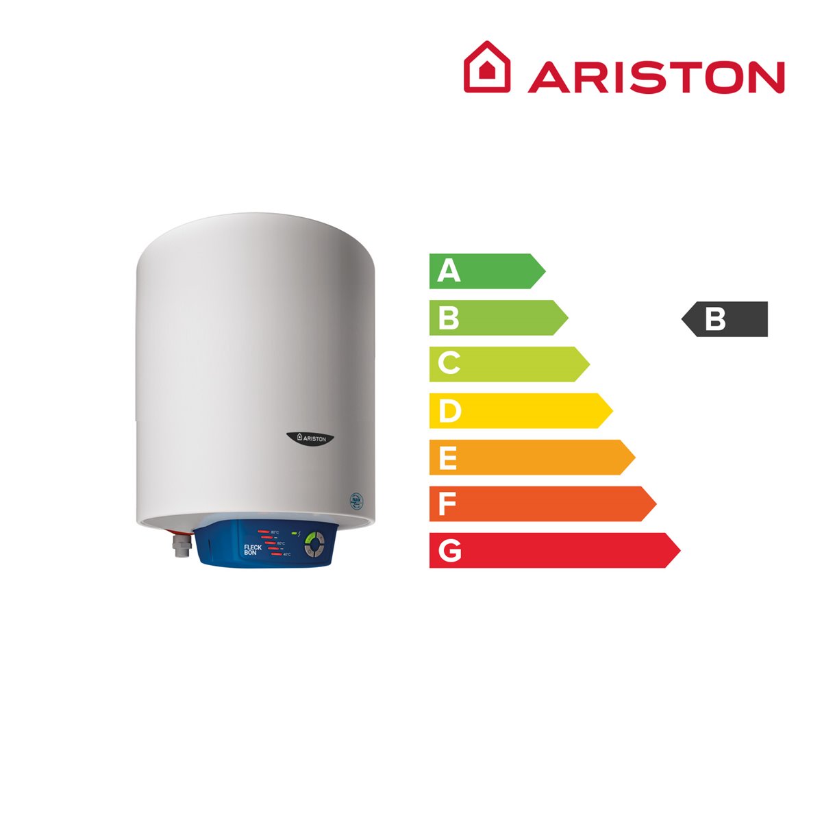 Termo eléctrico, Ariston, Lydos Wifi 80 litros + Soporte de pared Instafix,  Clase Energetica B