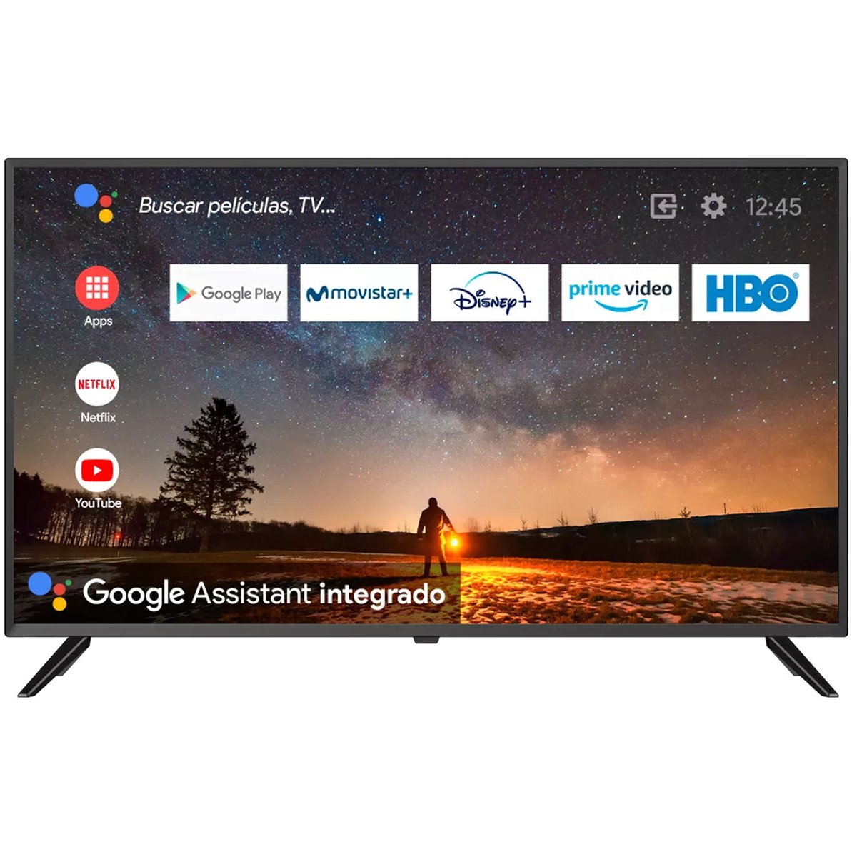 Smart TV 40 pulgadas Led Full HD, televisor Hey Google Official Assistant,  control por voz - TD Systems PRIME40C15GLE