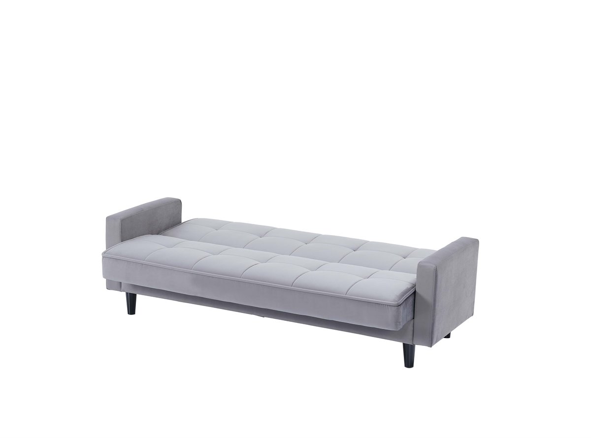 Sofá cama de tela OLIVIA color Gris - Conforama
