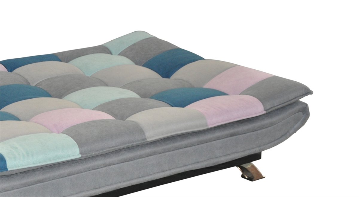 Sofá cama de tela MARIE estampado multicolor - Conforama