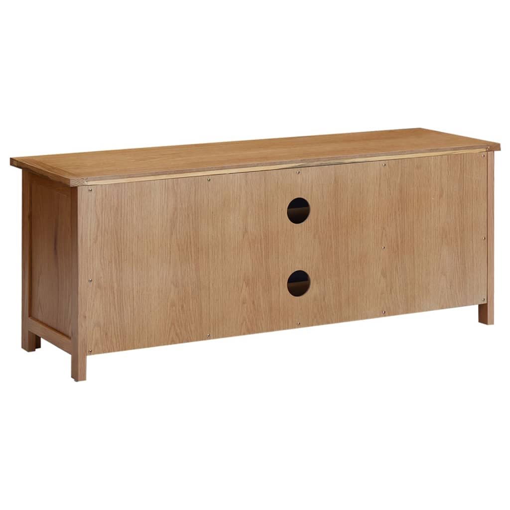 Mueble TV Beneteau madera maciza y chapa de roble 180x49,5 cm -  www.